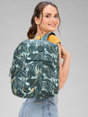 Caprese Eddy Laptop Backpack Medium Printed Green