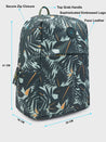 Caprese Eddy Laptop Backpack Medium Printed Green