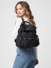 Caprese Mars Medium Black Laptop Backpack