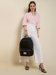 Caprese Mercury Medium Black Backpack