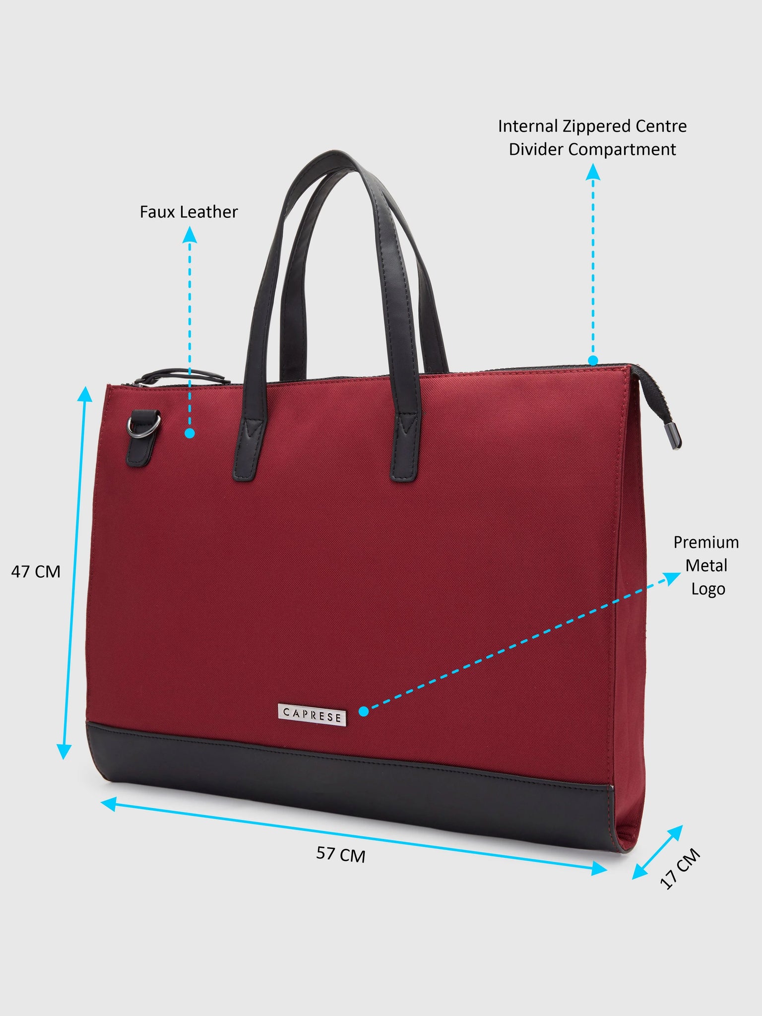 Buy Caprese Rogue Laptop Bag Large Red Rs 1399.5 Caprese Bags