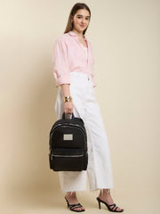 Caprese Saturn Medium Black Backpack