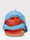 Caprese Xenia School Laptop Backpack Large Printed Light Blue