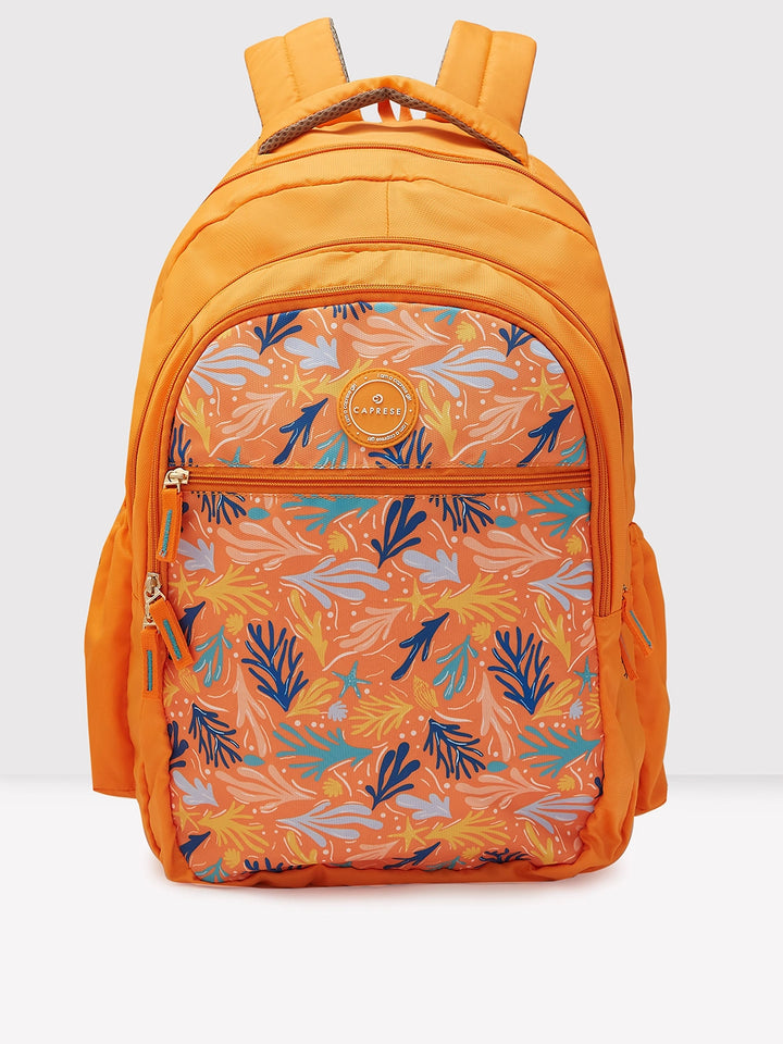 Buy Caprese Xenia School Laptop Backpack Large Printed Yellow Rs 1999.2 Caprese Bags