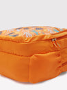 Caprese Xenia School Laptop Backpack Large Printed Orange