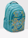 Caprese Xenia School Laptop Backpack Large Printed Turquoise