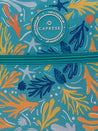 Caprese Xenia School Laptop Backpack Large Printed Turquoise