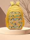 Caprese Xenia School Laptop Backpack Large Printed Yellow