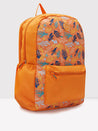Caprese Xenia Laptop Backpack X Large Printed Orange
