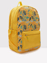 Caprese Xenia Laptop Backpack X Large Printed Yellow