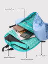 Caprese Zoe Laptop Backpack Large Light Blue
