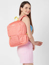 Caprese Zoe Laptop Backpack Large Peach