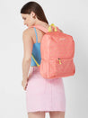 Caprese Zoe Laptop Backpack Large Peach
