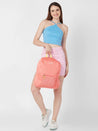 Caprese Zoe Laptop Backpack Large Peach