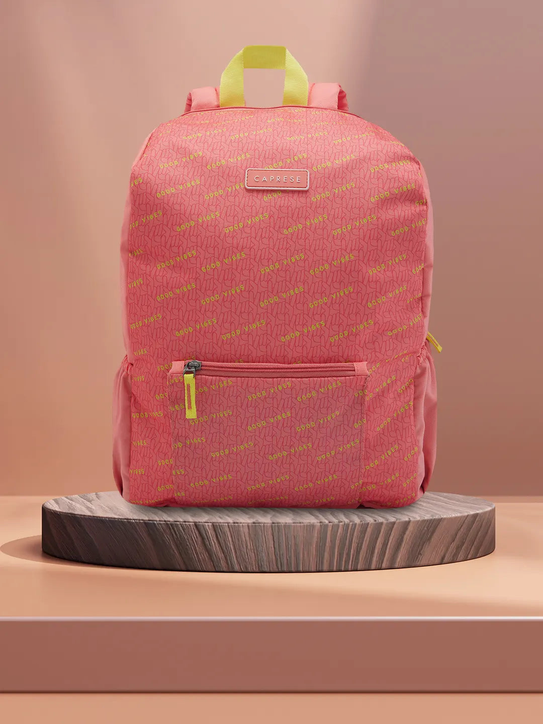 Caprese Zoe Laptop Backpack Large Peach