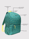 Caprese Zoe Laptop Backpack Large Sage Green