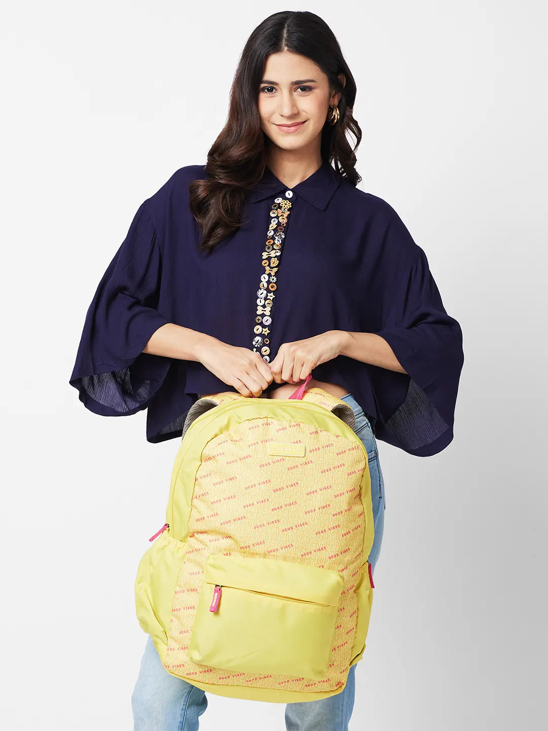 Large yellow backpack clearance