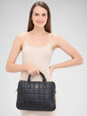 Caprese Braxton Quilted Laptop Sleeve Medium Black