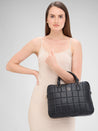 Caprese Braxton Quilted Laptop Sleeve Medium Black