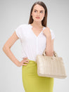 Caprese Braxton Quilted Laptop Sleeve Medium Gold