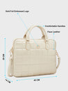 Caprese Braxton Quilted Laptop Sleeve Medium Gold