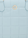 Caprese Braxton Quilted Laptop Sleeve Medium Powder Blue