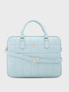 Caprese Braxton Quilted Laptop Sleeve Medium Powder Blue