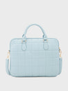 Caprese Braxton Quilted Laptop Sleeve Medium Powder Blue