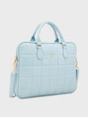 Caprese Braxton Quilted Laptop Sleeve Medium Powder Blue