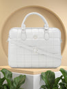 Caprese Braxton Quilted Laptop Sleeve Medium Silver