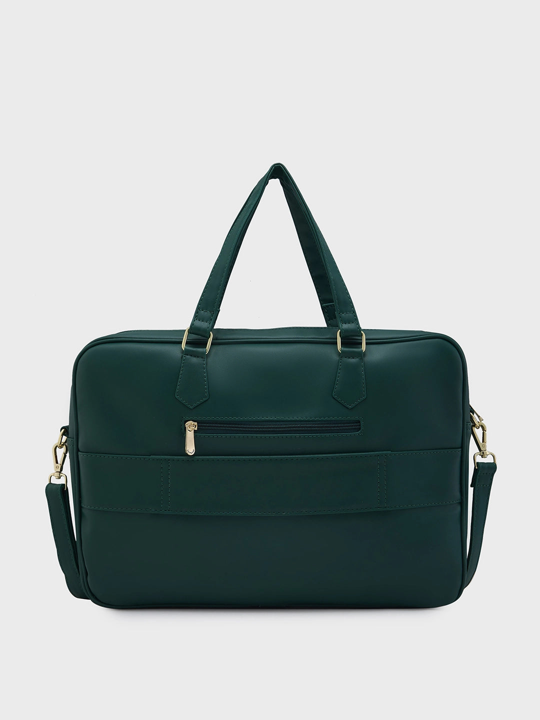 Buy Caprese Dora Laptop Bag Large Solid Women S Office Handbag Dark Green Rs.2799 Caprese Bags