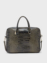 Caprese Miranda Laptop Bag Large Croco Women'S Office Bag Black