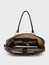Caprese Miranda Laptop Bag Large Croco Women'S Office Bag Black