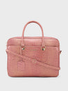 Caprese Miranda Laptop Bag Large Croco Women'S Office Bag Pink
