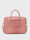 Caprese Miranda Laptop Bag Large Croco Women'S Office Bag Pink