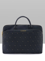 Caprese Rain Large Black Laptop Bag Bag