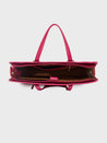 Caprese Shanaya Laptop Bag Large Printed Burgundy