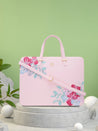 Caprese Shanaya Laptop Bag Large Printed Pink