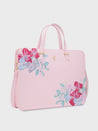 Caprese Shanaya Laptop Bag Large Printed Pink