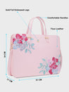 Caprese Shanaya Laptop Bag Large Printed Pink
