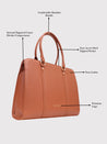 Caprese Sienna Laptop Bag Large Tan