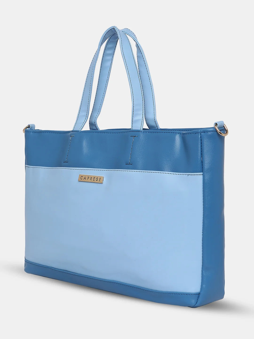 Buy Caprese Ollie Large Cyan Laptop Satchel Bag @ Rs.1079