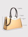Caprese Rome Laptop Satchel Large Yellow