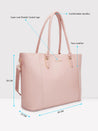 Caprese Esme Laptop Tote Extra Large Blush