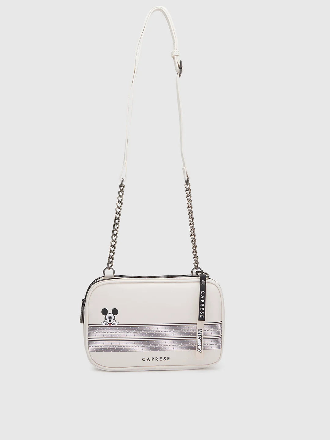Buy Caprese Disney Inspired Graphic Printed Mickey Mouse Collection Sling Medium Handbag Beige Rs 989.7 Caprese Bags