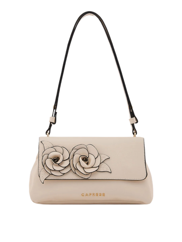 Caprese Bloom Medium Off White Sling Bag
