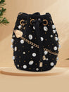 Caprese Camille Draw String Sling Small Black