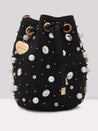 Caprese Camille Draw String Sling Small Black