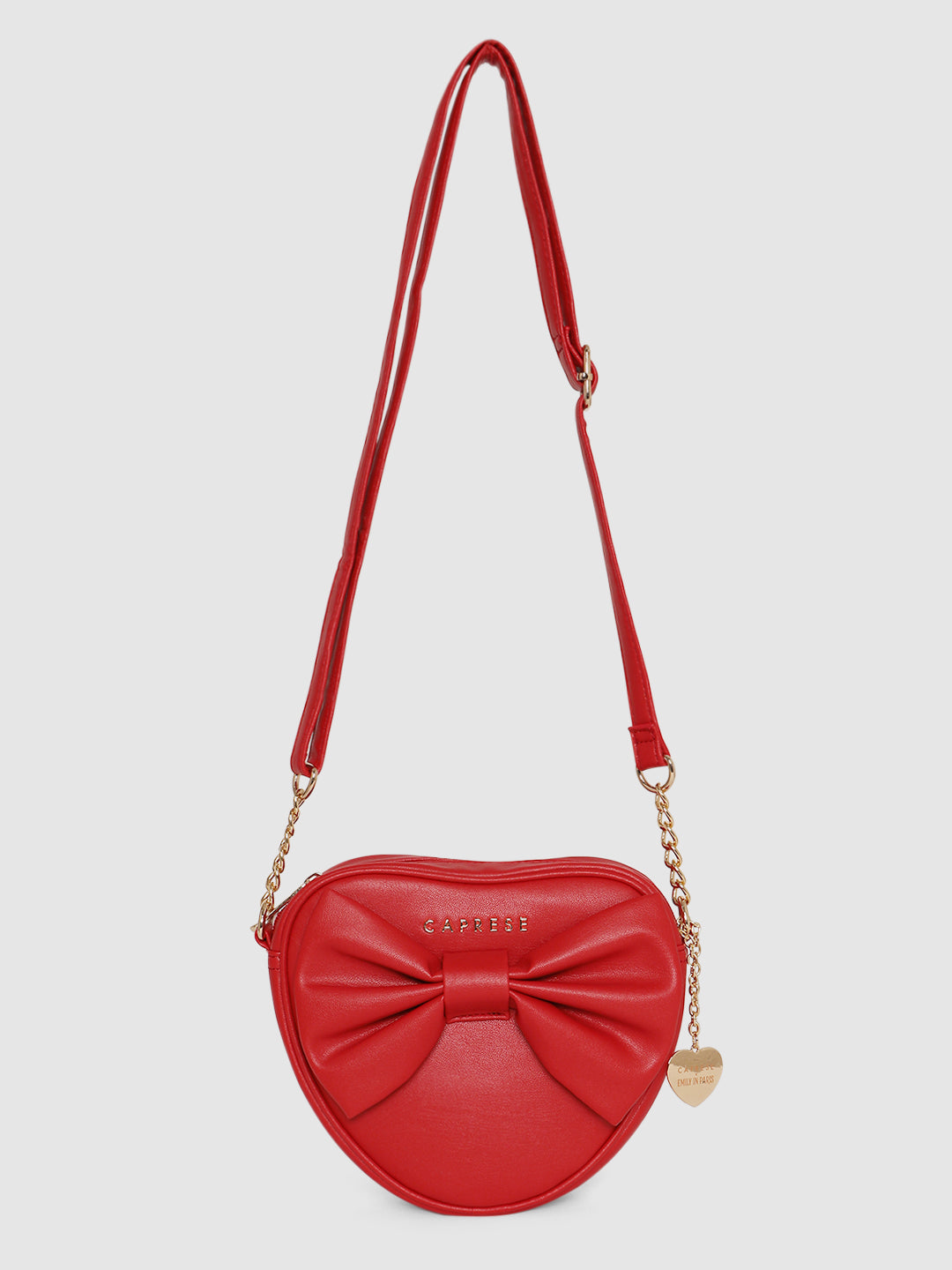 Caprese Emily in Paris Heart Shape with Bow Sling Bag