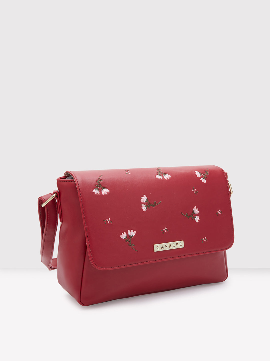 Caprese red sling bag store